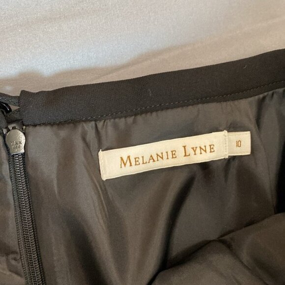 Melanie Lyne Black Flowy A-line skirt Size 10 - Picture 11 of 14